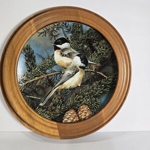 Backyard Treasure The Chickadee by Carl Brenders Vintage Decorative Plate